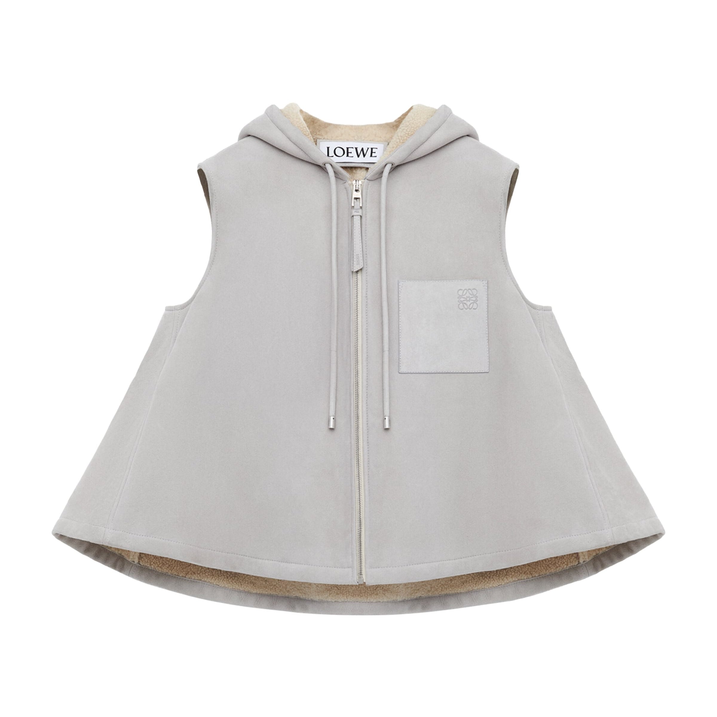 LOEWE Grey Lambskin Gilet
