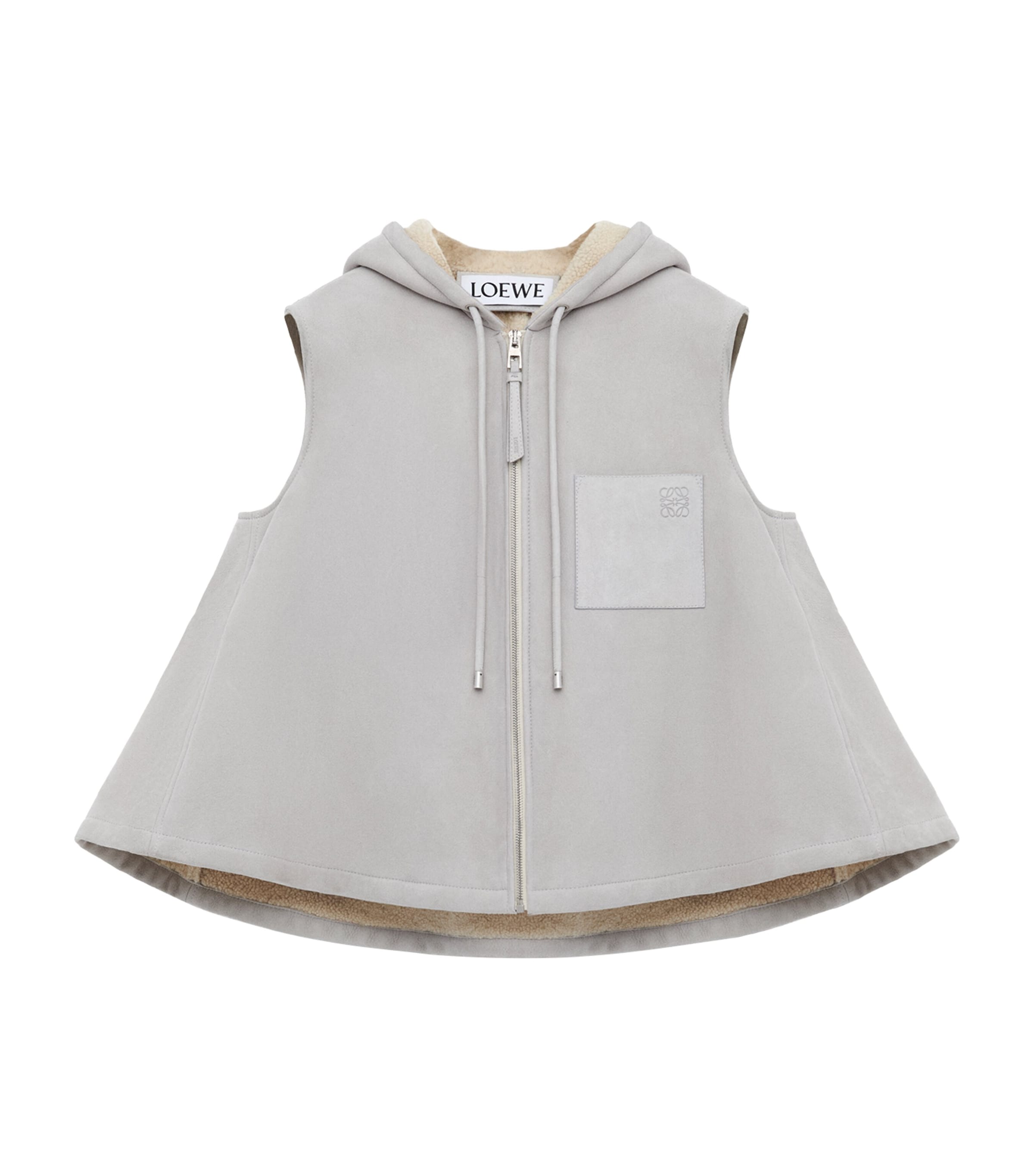 LOEWE Grey Lambskin Gilet