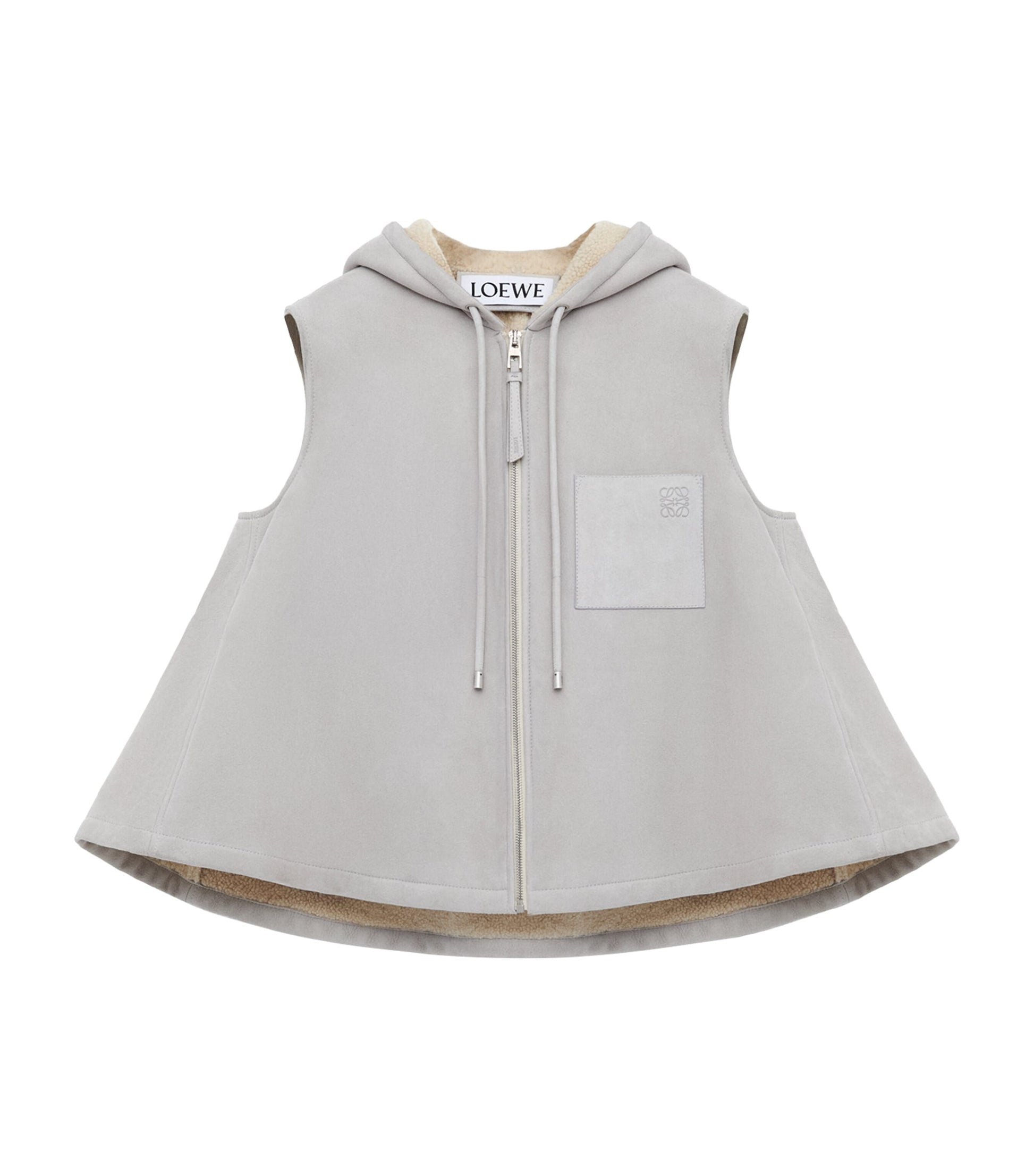 LOEWE Grey Lambskin Gilet