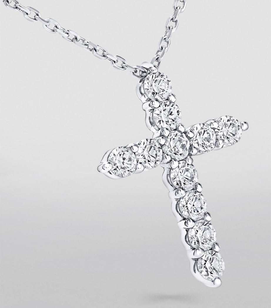 White Gold and Diamond Classic Necklace