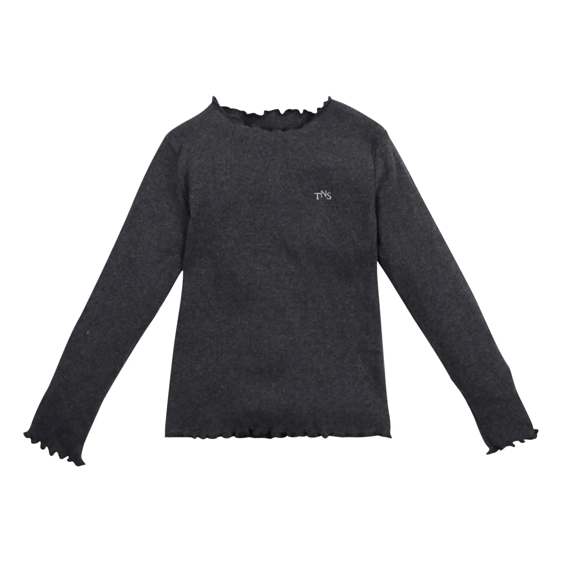 the new society - Ribbed T-shirt | Dark grey
