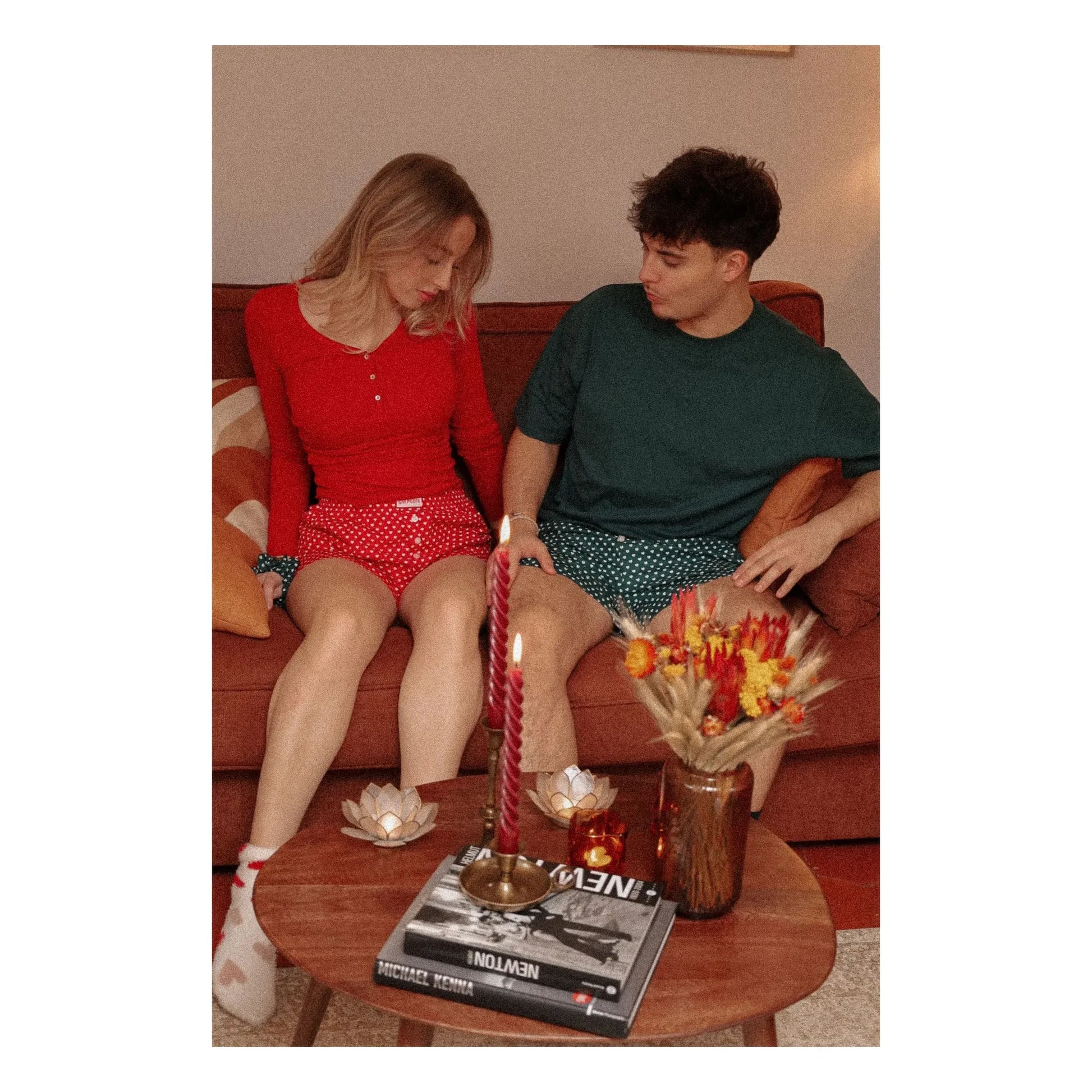 C'est moi qui pilote - Hearts underpants  | Red