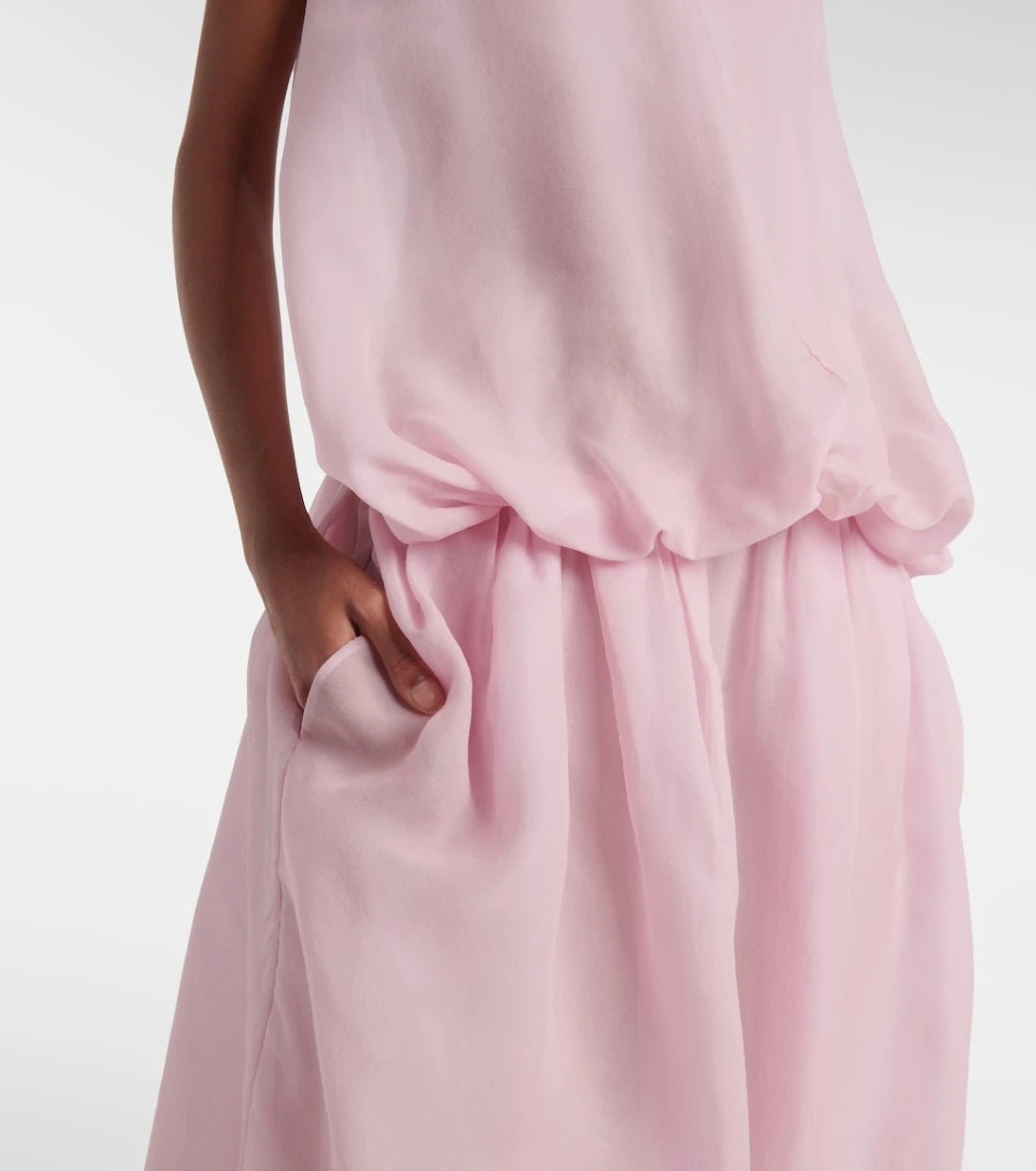 Khaite - Noah silk organza midi dress