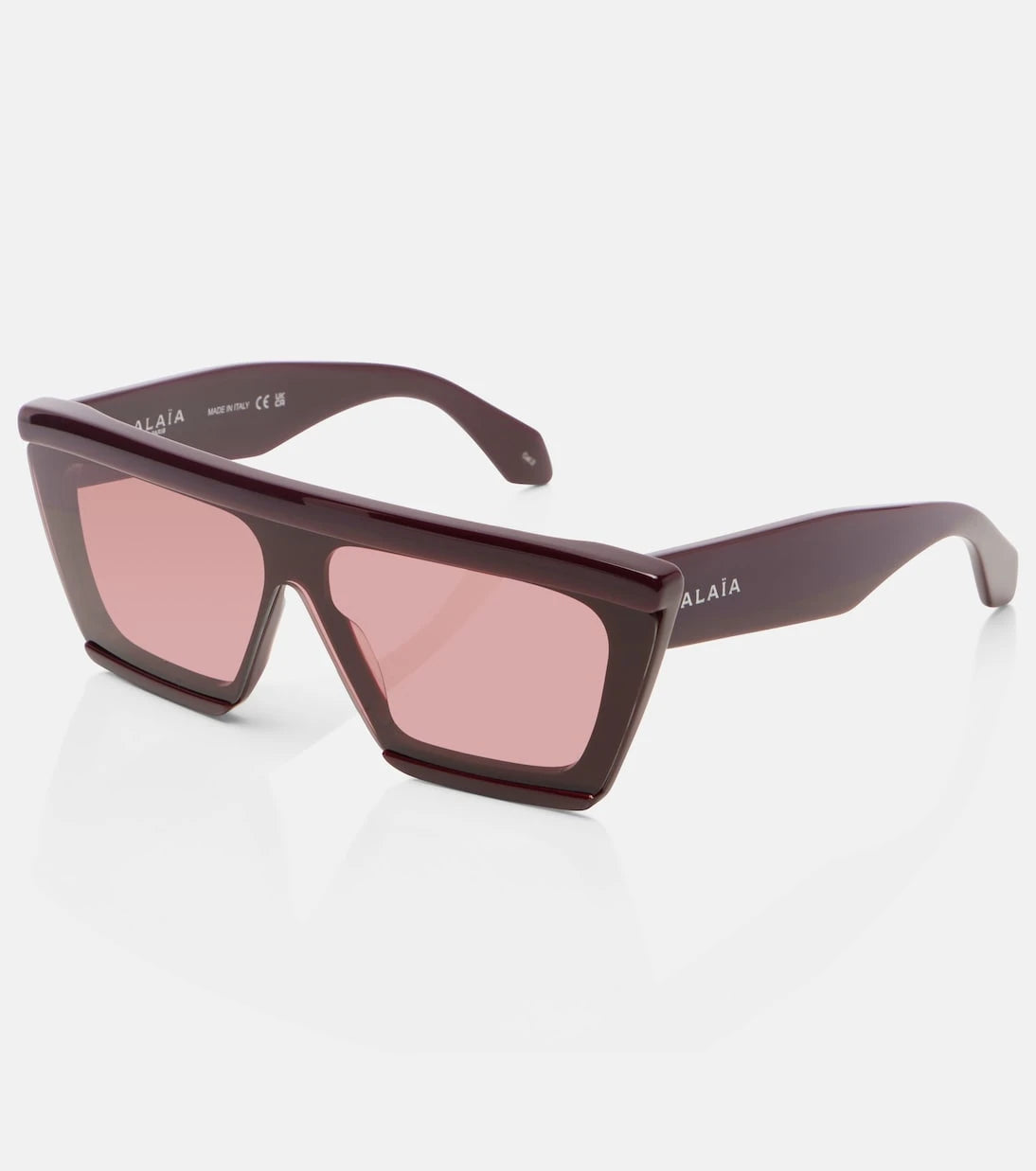 Alaïa - Lettering Logo flat-top sunglasses