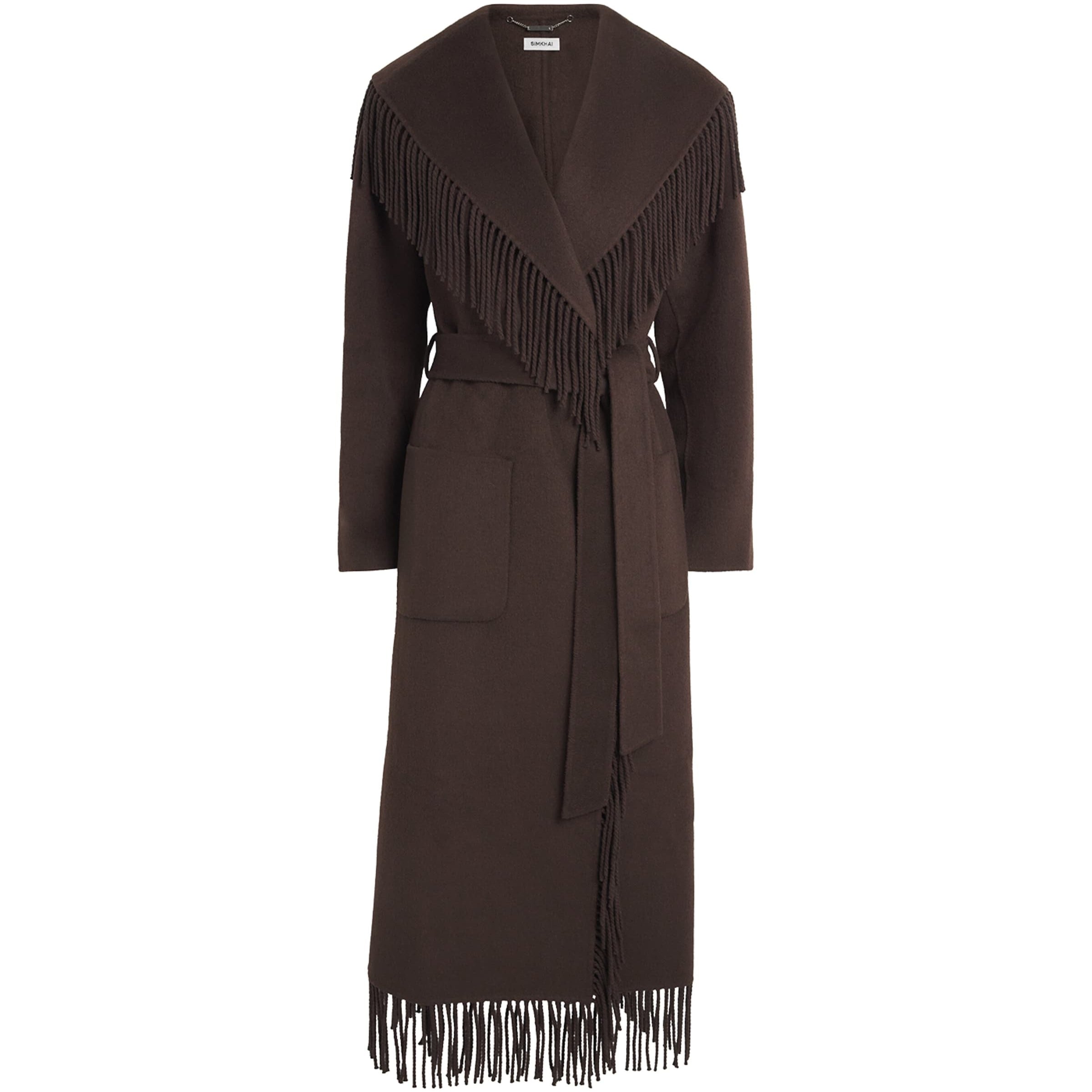 Wool Fringe Carrie Robe Coat
