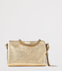 Metallic Leather Callie Flap Shoulder Bag
