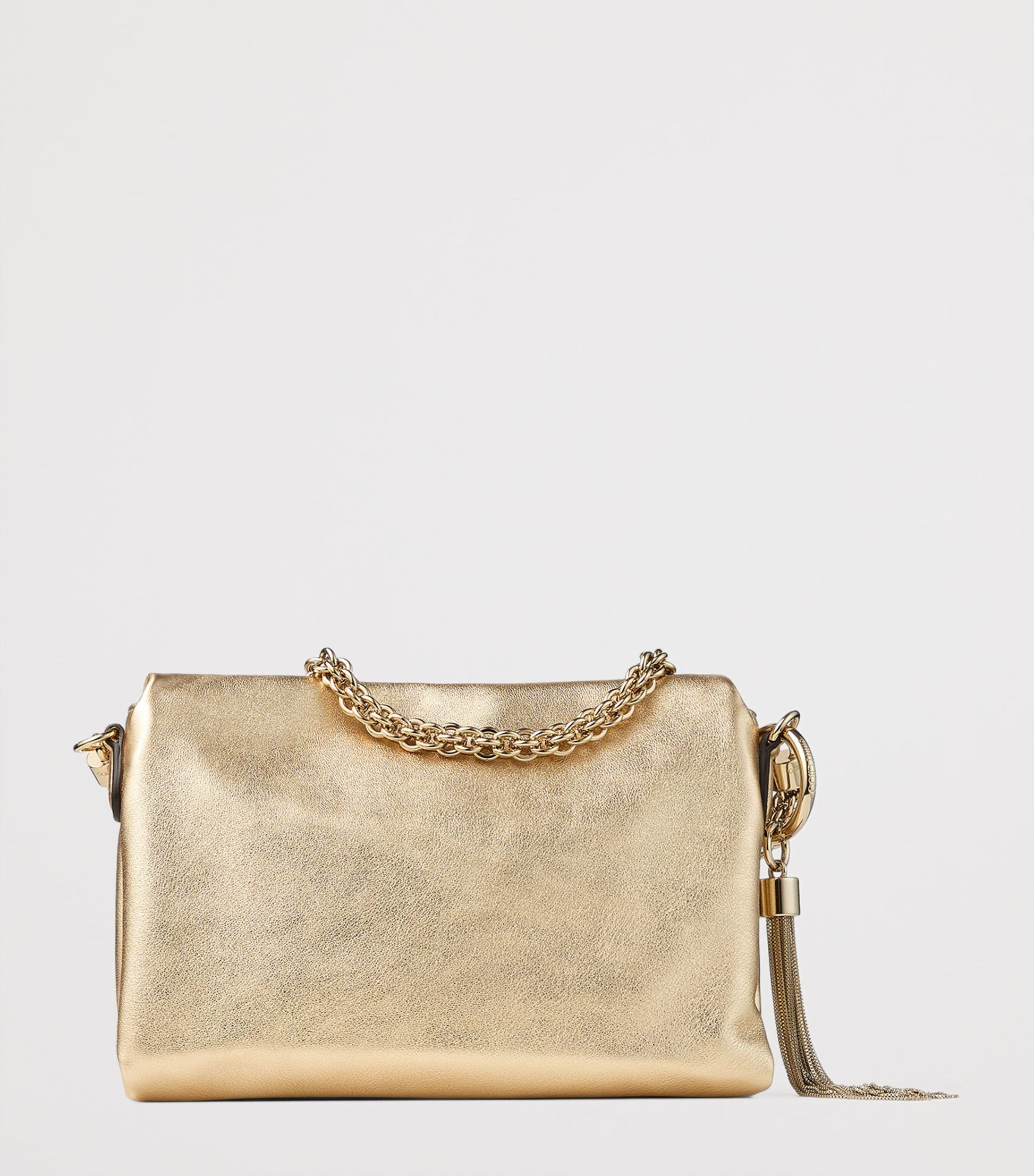 Metallic Leather Callie Flap Shoulder Bag