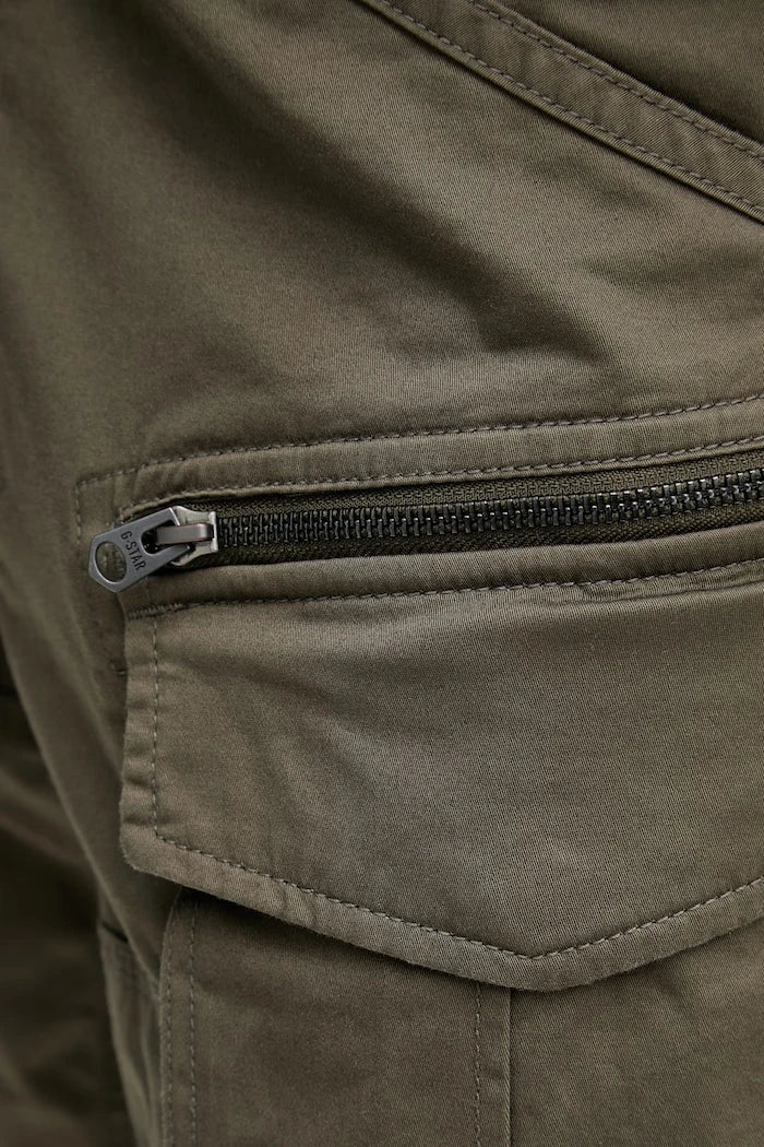 G-Star Erkek pamuk ve elastan kargo kısa pantolon Rovic zip regular