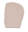Agnona Beige Cashmere Ribbed Balaclava