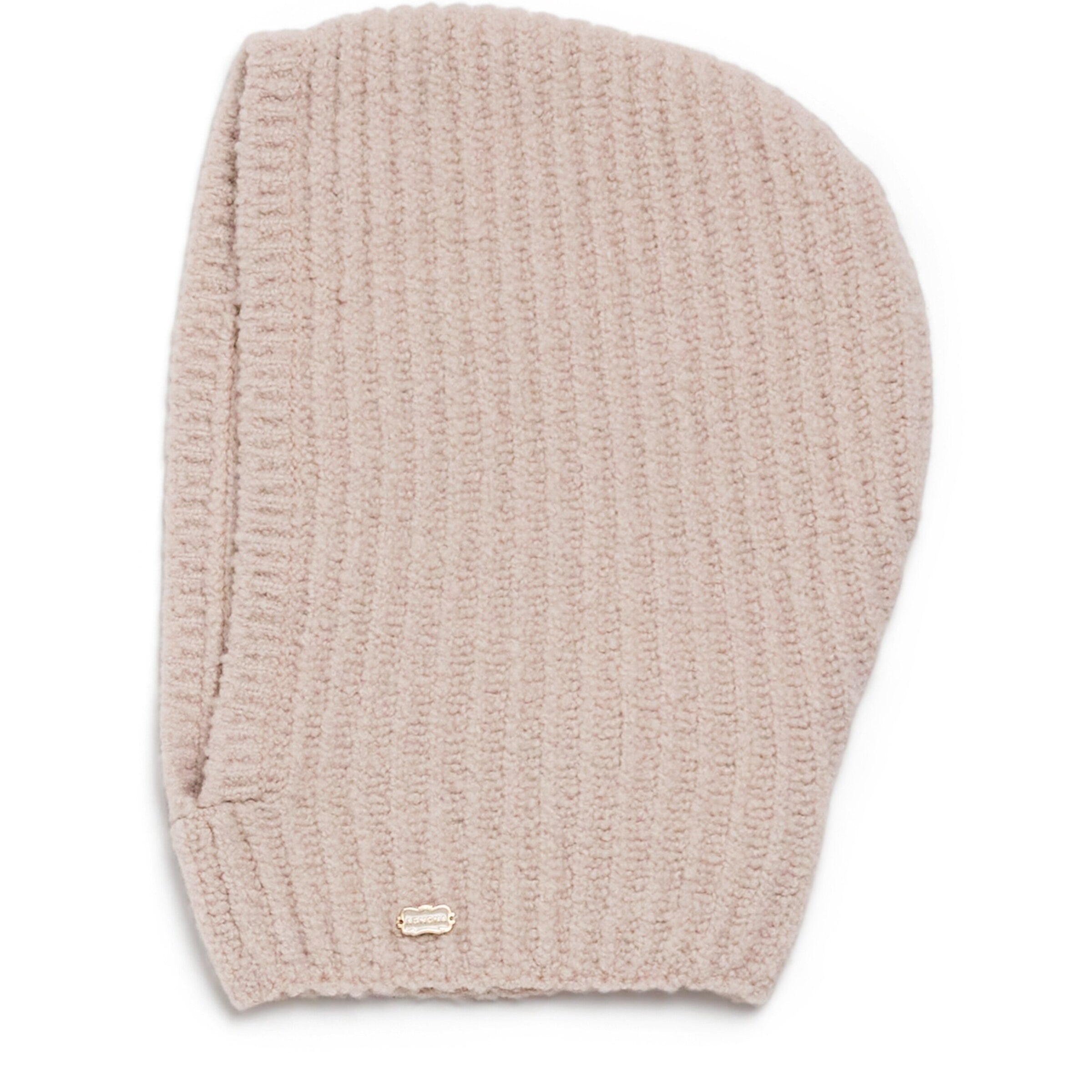 Agnona Beige Cashmere Ribbed Balaclava