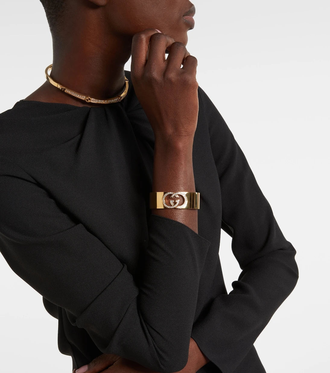 Gucci - GG crystal-embellished bangle