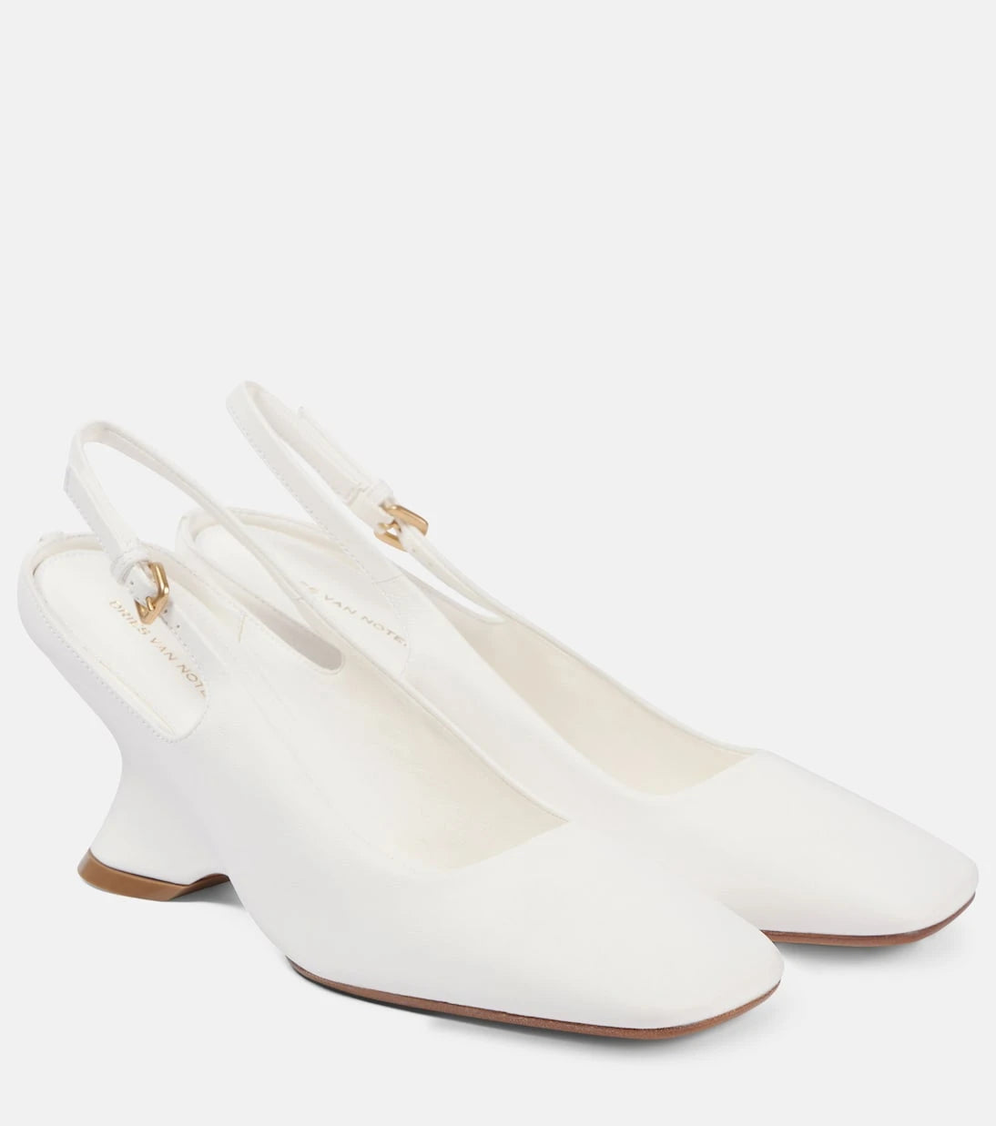 Dries Van Noten - 75 leather wedges