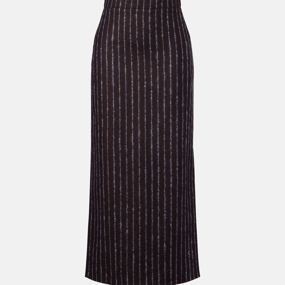 Erdem - Pinstripe wool and mohair pencil skirt