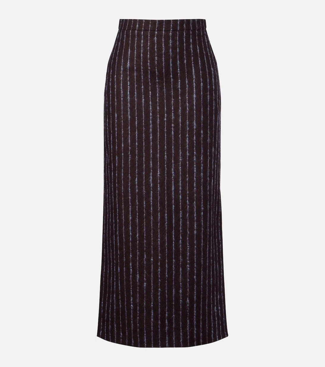 Erdem - Pinstripe wool and mohair pencil skirt
