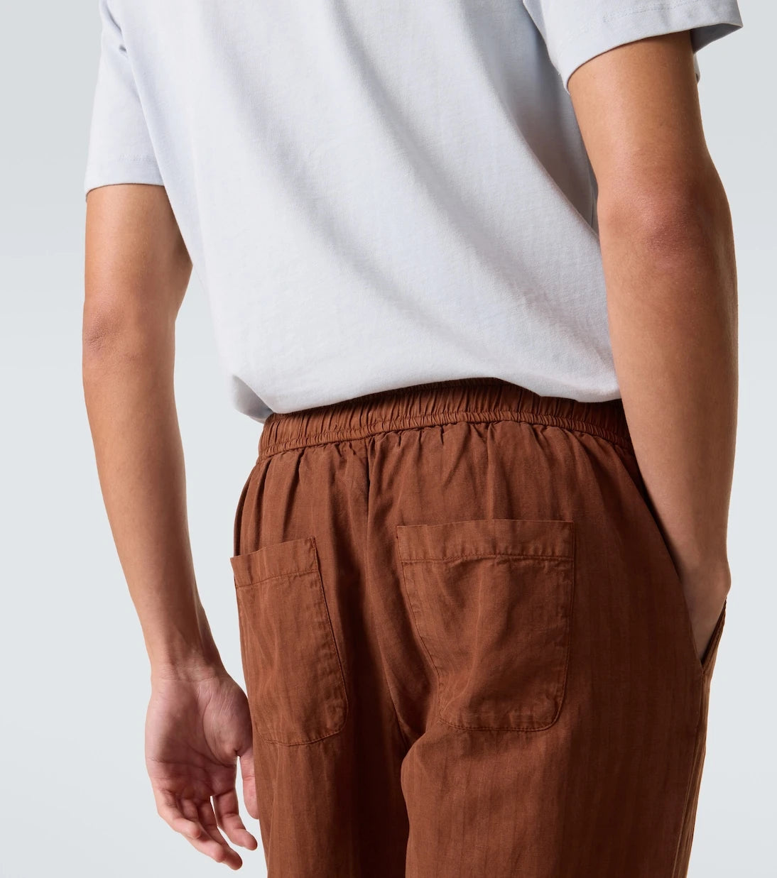 Frescobol Carioca - Mendes herringbone straight pants