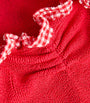 Gingham-Ruffle Dolly Swimsuit RED/RED GINGHAM