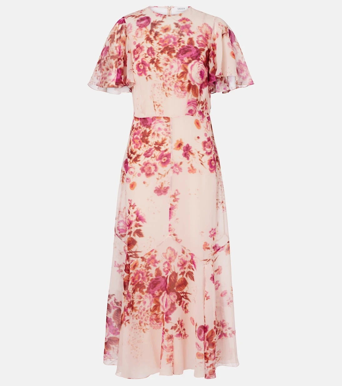 Erdem - Floral silk midi dress