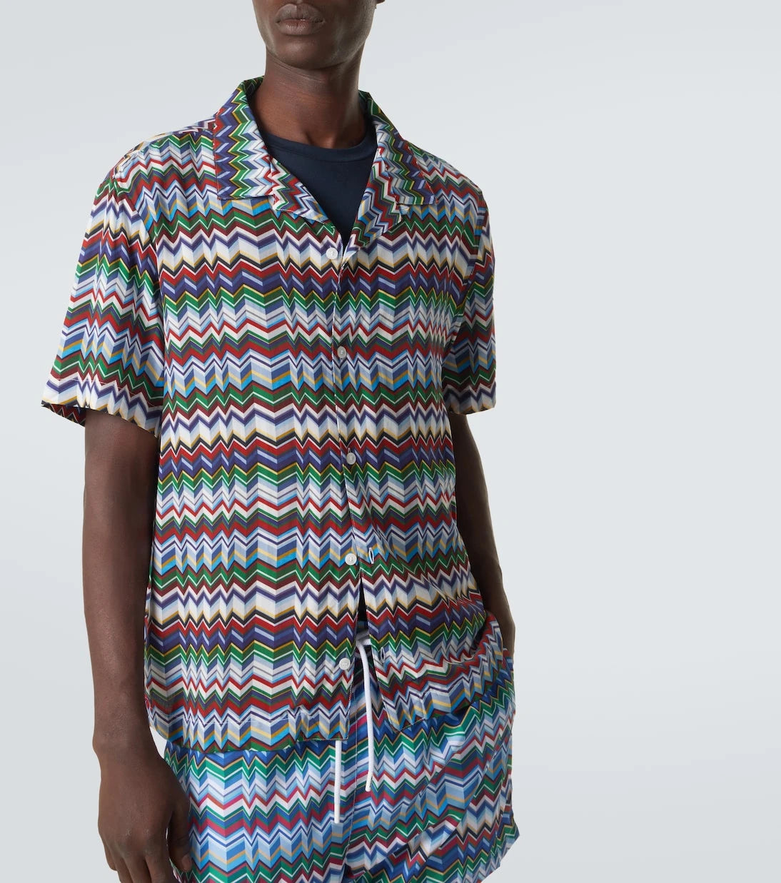 Missoni - Zigzag bowling shirt