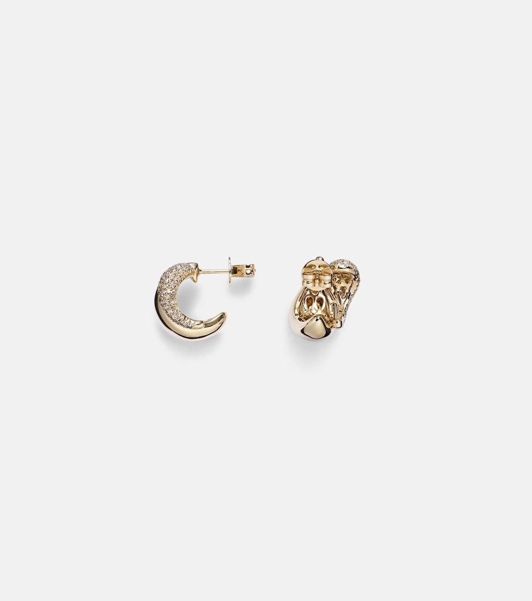 Shay Jewelry - 18kt gold earrings with diamonds