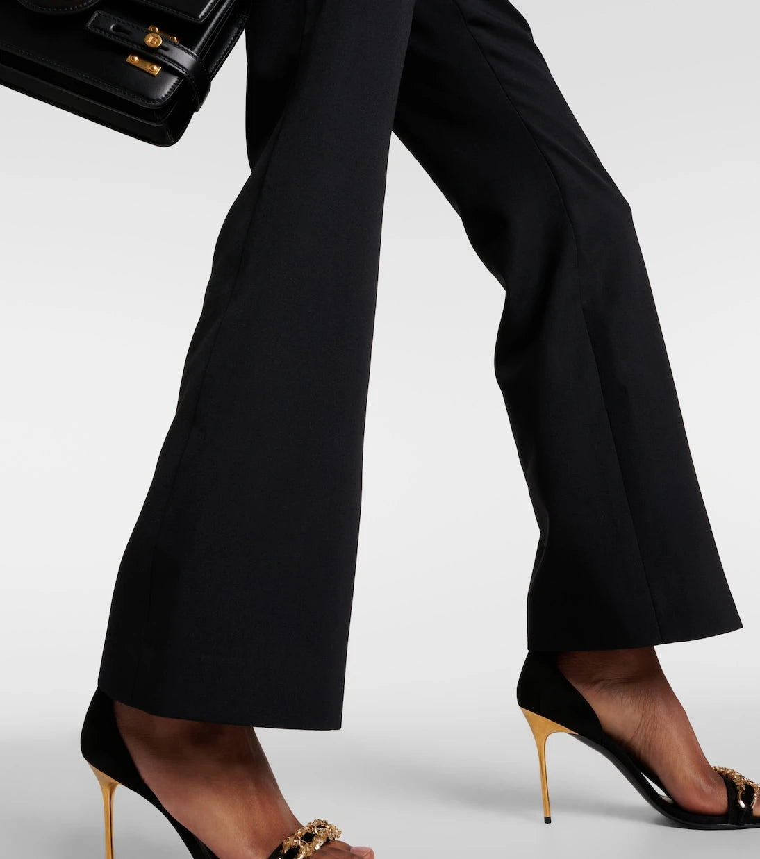 Balmain - Virgin wool flared pants