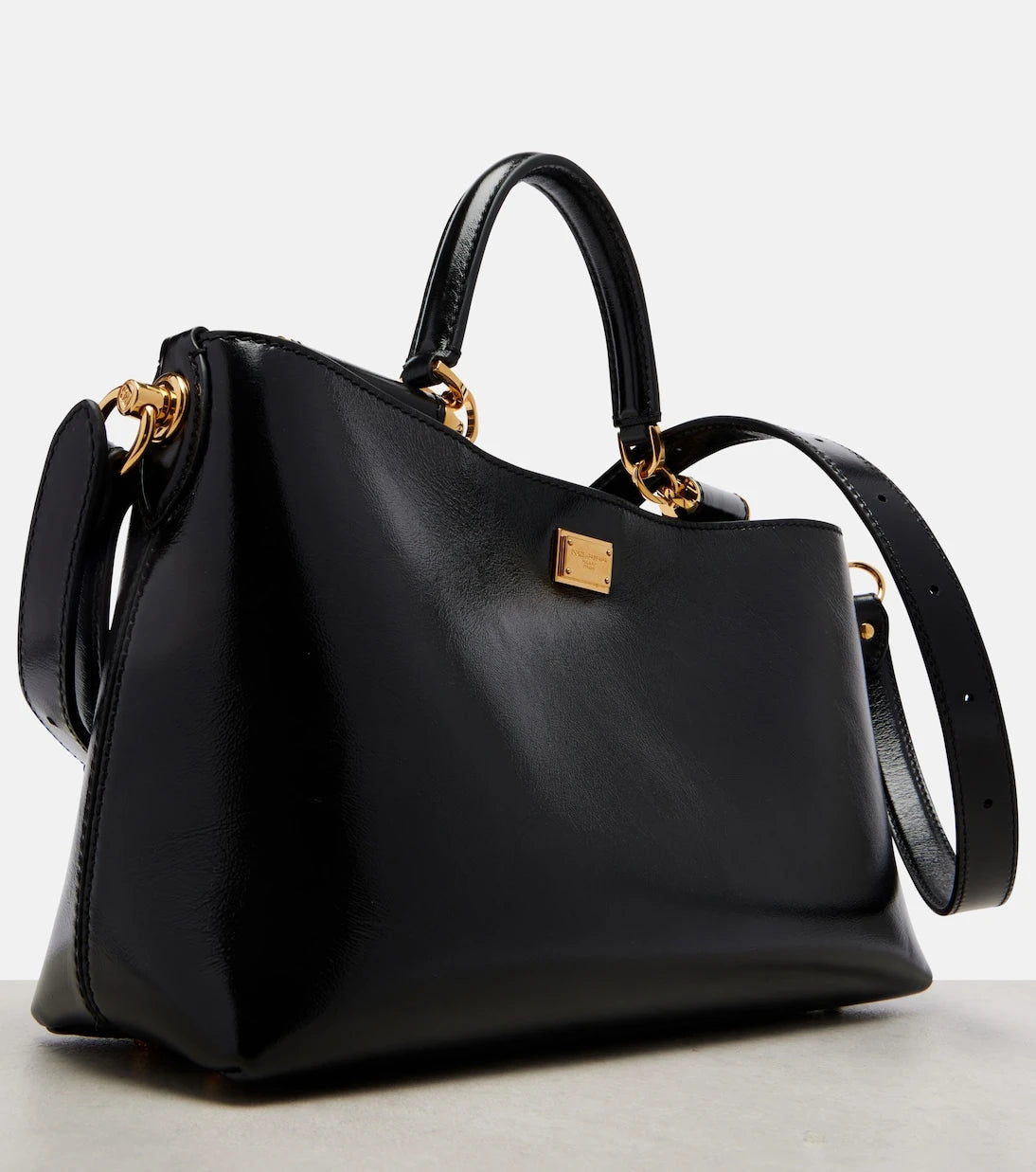 Dolce&Gabbana - Vittoria leather tote bag