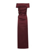 Max Mara Red Stretch-Satin Maxi Dress