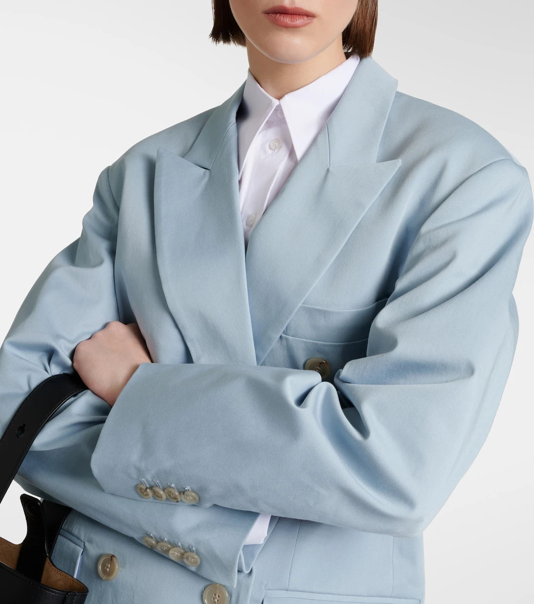 Plan C - Oversized cotton-blend blazer