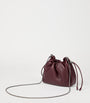Red Mini Leather Mellow Bucket Bag