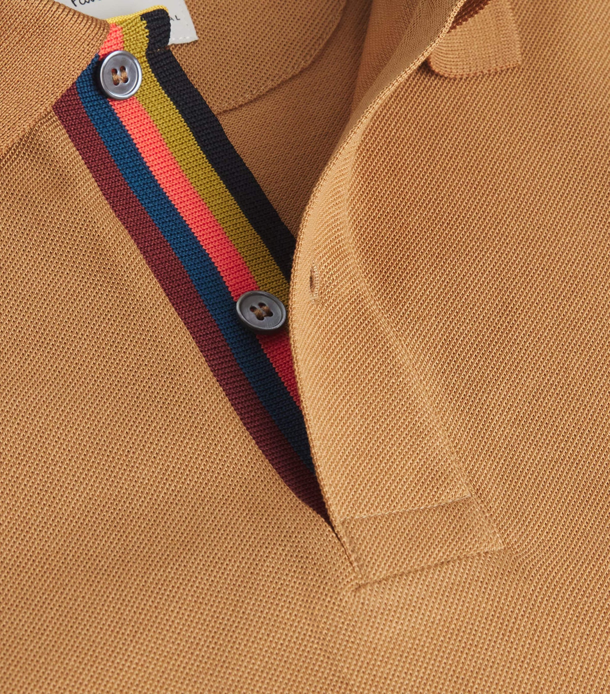 Paul Smith Cotton Artist Stripe Placket Polo Shirt