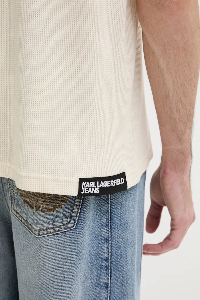 Pamuklu Tişört Karl Lagerfeld Jeans