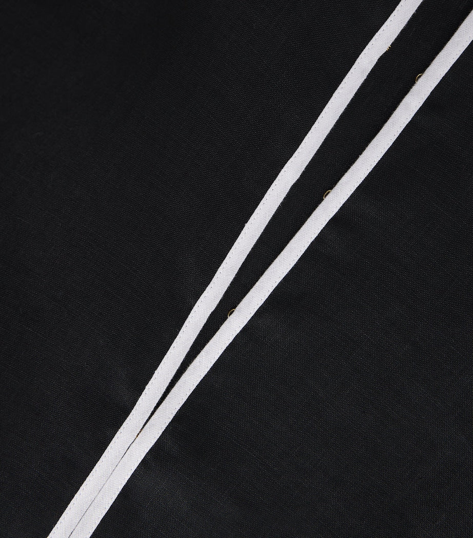 Tory Burch Multi Linen Silk-Trim Kaftan