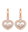 Rose Gold and Diamond Happy Diamonds Earrings