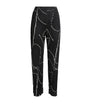 Printed Pause Trousers BLACK
