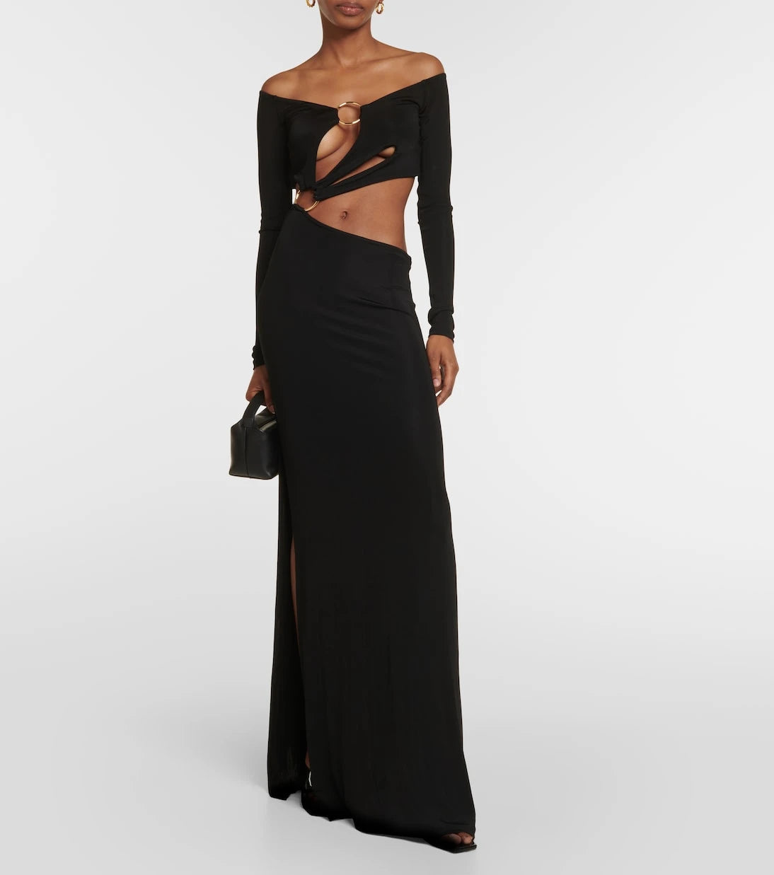 Louisa Ballou - Cutout jersey maxi dress