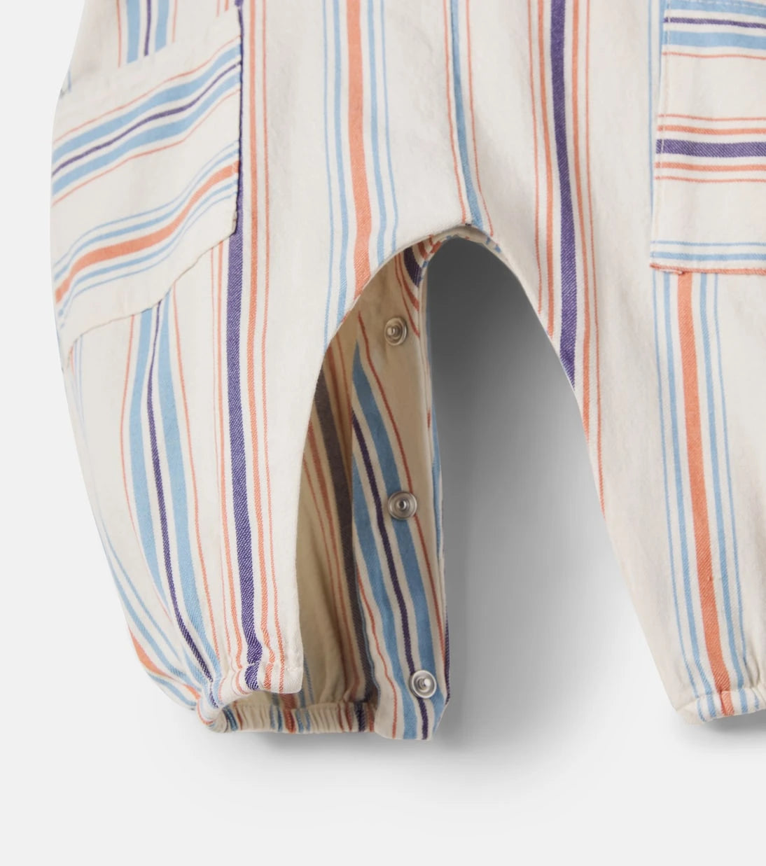 Cozmo - Baby Ranger striped cotton overalls