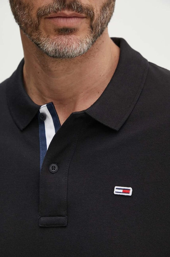 Tommy Jeans Yakalı Pamuklu Tişört