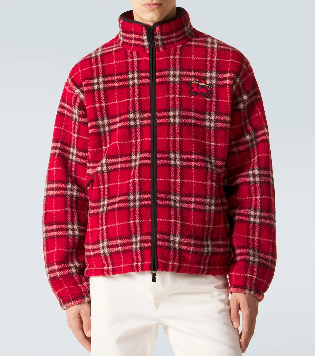 Burberry - Burberry Check wool-blend jacket