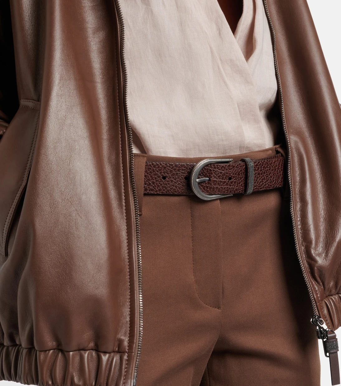 Brunello Cucinelli - Monili leather belt