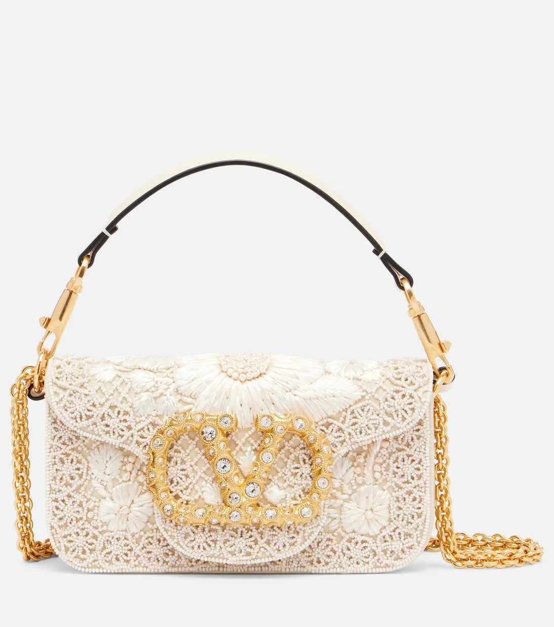 Valentino Garavani - Locò Small embellished shoulder bag