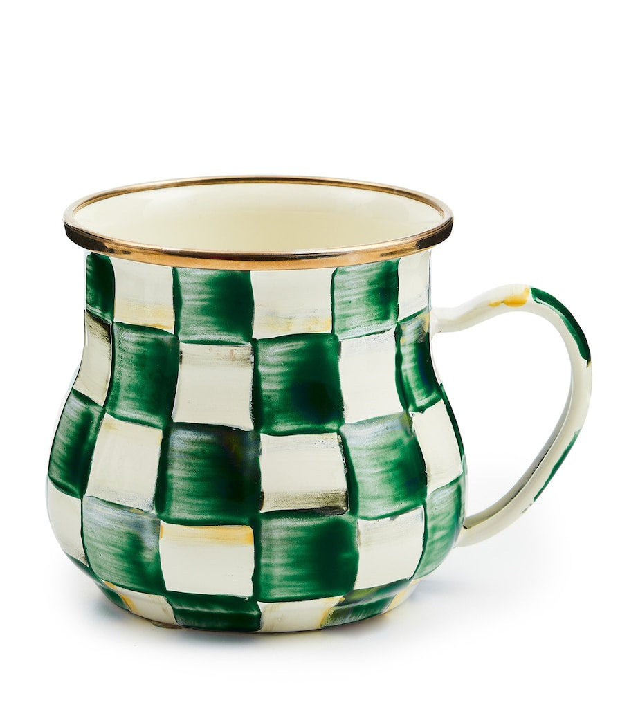 Emerald Check Mug