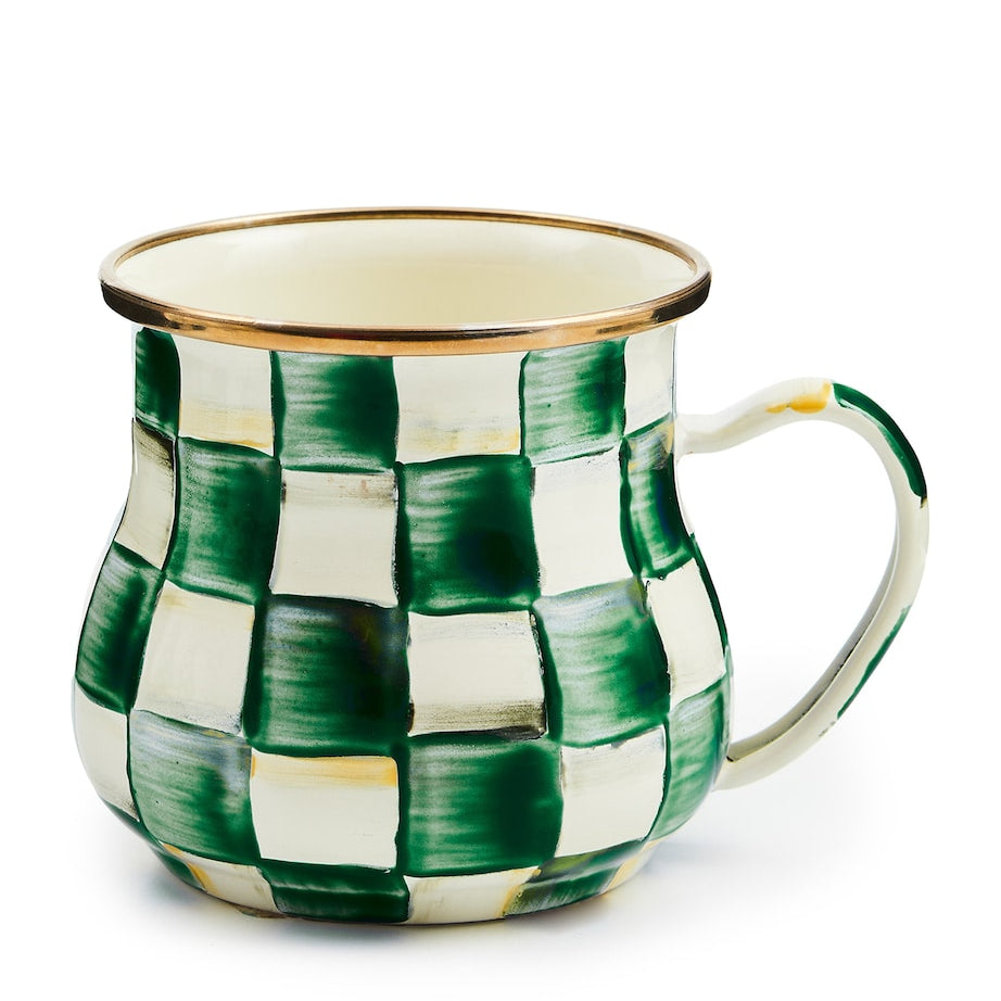 Emerald Check Mug