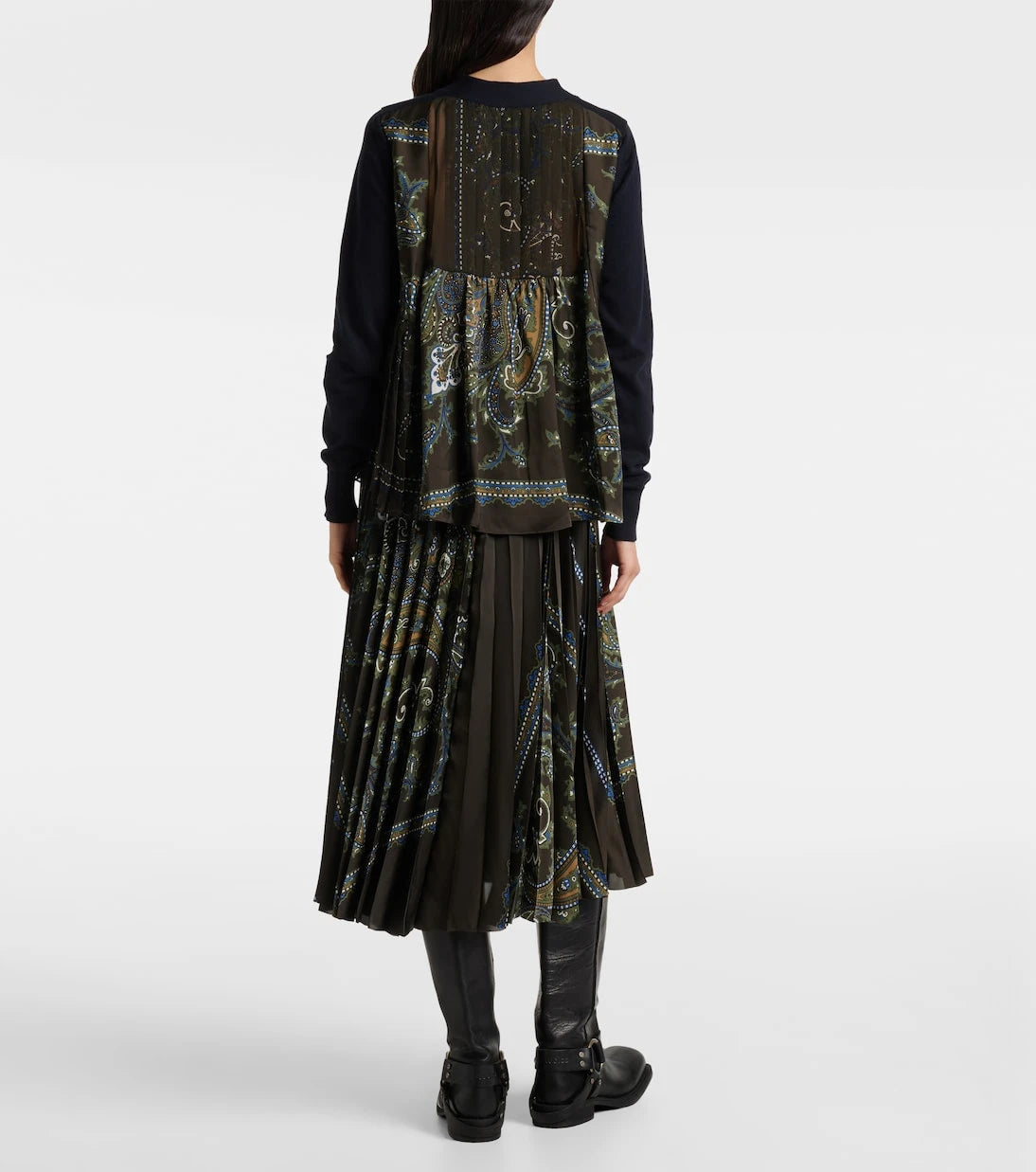 Sacai - Paneled cardigan