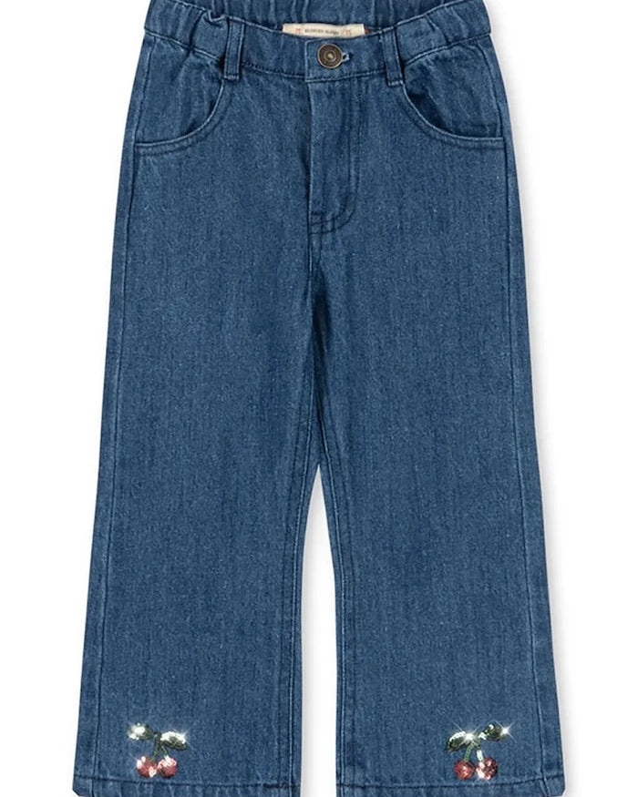 Konges Sløjd ELBA FLARE JEANS GOTS Çocuk Kot Pantolon