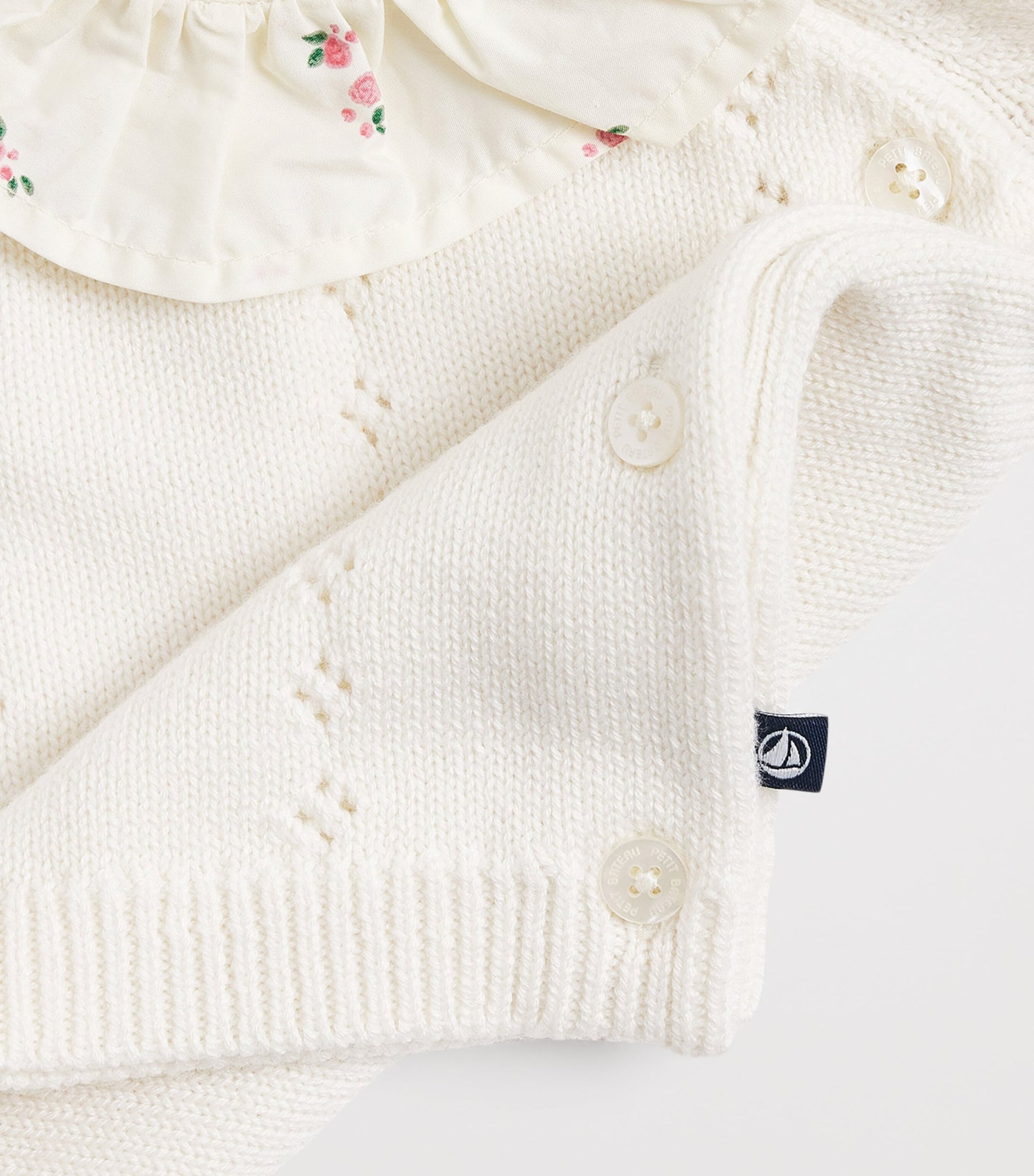 Petit Bateau Cotton Cardigan and Trousers Set (1-18 Months)