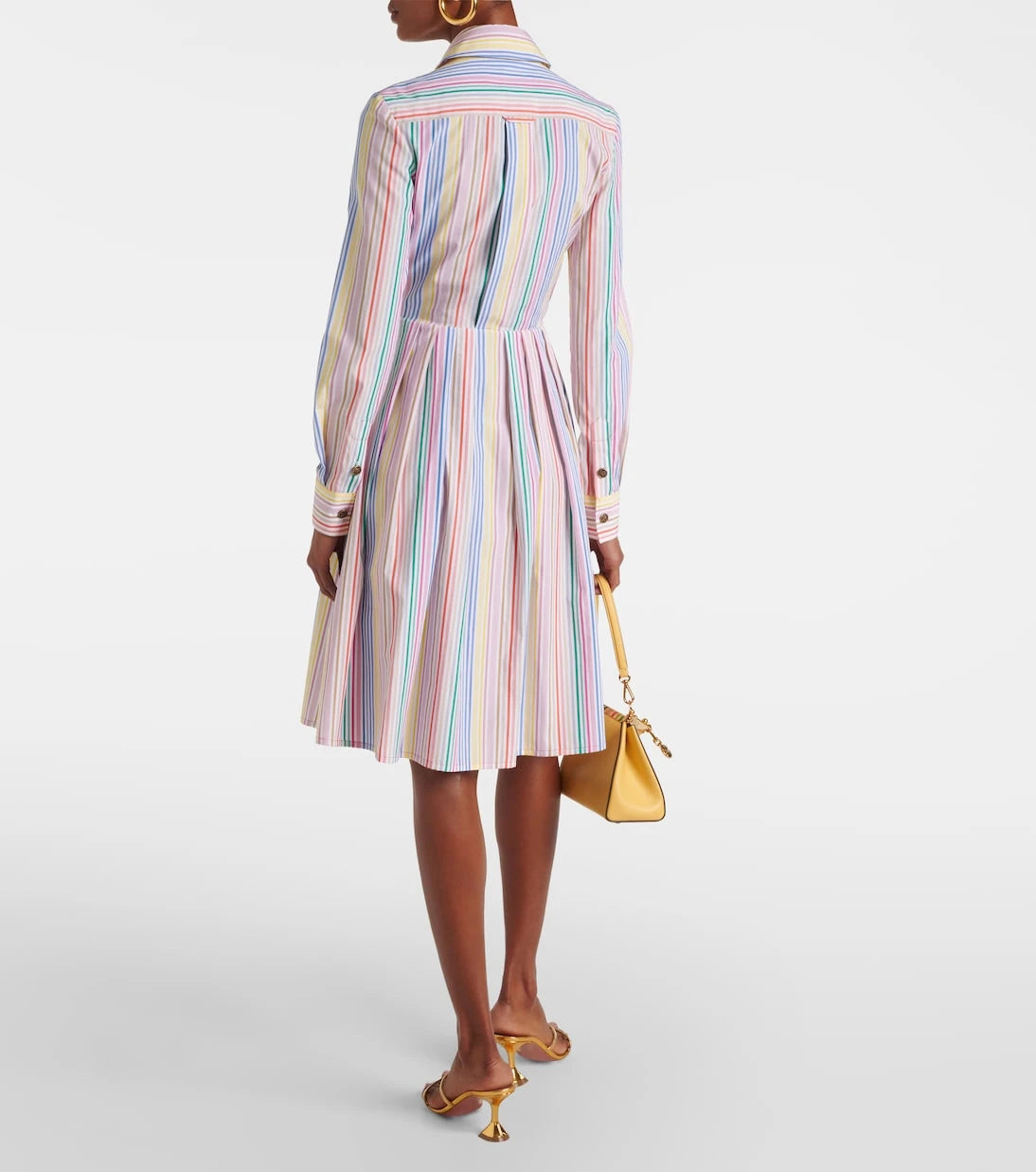 Etro - Striped cotton shirt dress