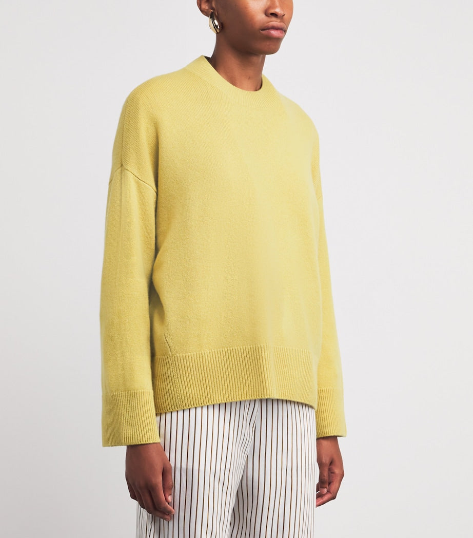 Yellow Organic Cashmere Norway Sweater