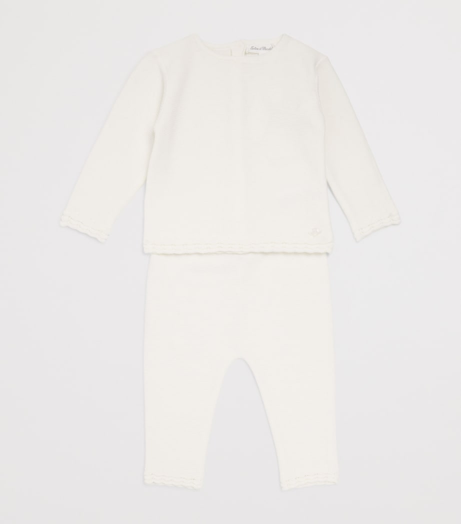 Cotton Knitted Top and Leggings Set (1-24 Months)