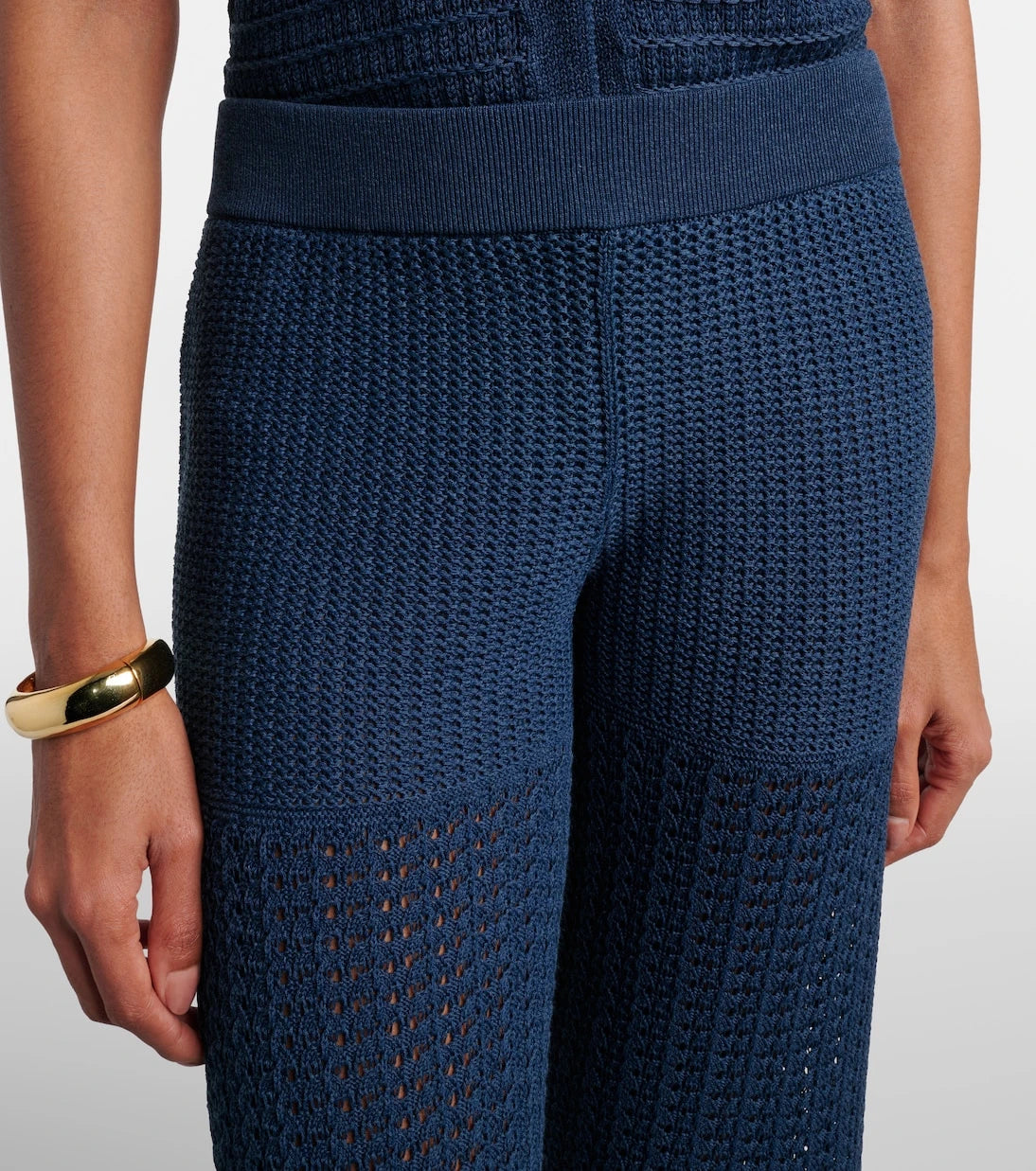 Eres - Emblème open-knit straight pants