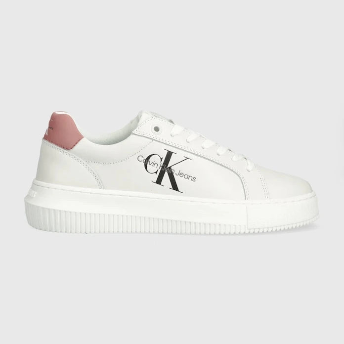 Calvin Klein Jeans YW0YW00823 CHUNKY CUPSOLE MONOLOGO W MONO LTH WN Deri Spor Ayakkabı