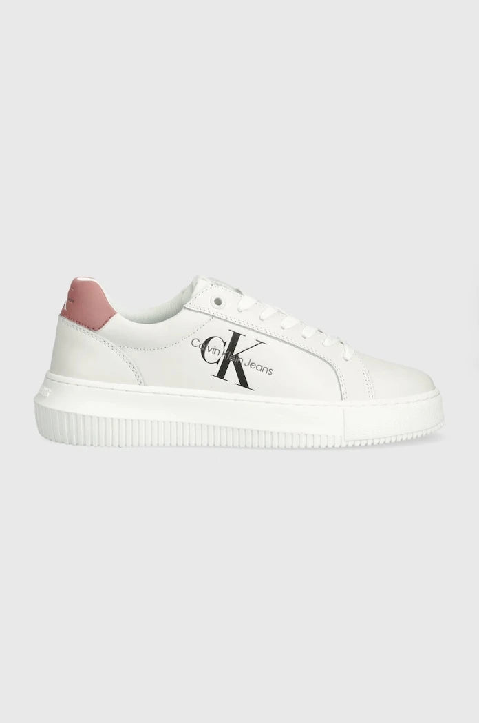 Calvin Klein Jeans YW0YW00823 CHUNKY CUPSOLE MONOLOGO W MONO LTH WN Deri Spor Ayakkabı